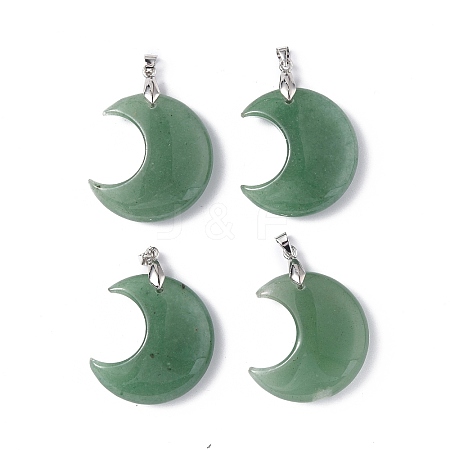 Natural Green Aventurine Pendants G-Z022-04D-1