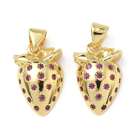 Brass Micro Pave Cubic Zirconia Pendants KK-L243-01G-03-1