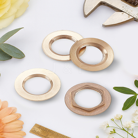 4Pcs Brass Nut KK-LP0004-76-1