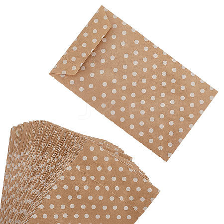 100Pcs Kraft Paper Bags CARB-CY0001-02-1