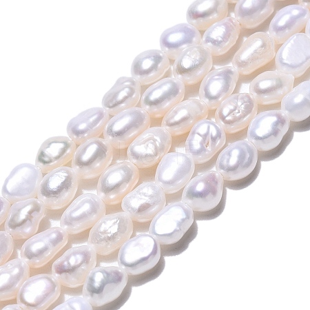 Natural Cultured Freshwater Pearl Beads Strands PEAR-N014-04E-1