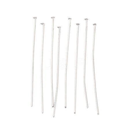 Tarnish Resistant Stainless Steel Flat Head Pin Jewelry Findings X-STAS-E023-0.6x35mm-1