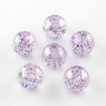 Round AB Color Transparent Acrylic Beads TACR-D005-14mm-03-1