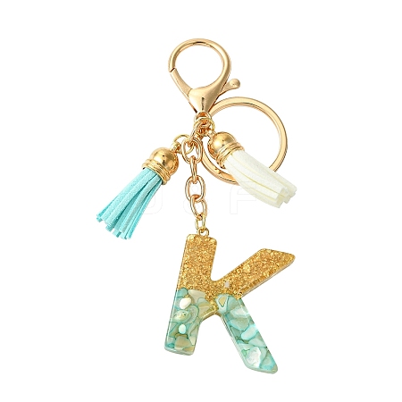 Transparent Epoxy Resin Pendant Keychains KEYC-FS00022-11-1