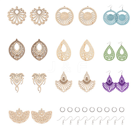 Biyun DIY Dangle Earring Making Kits DIY-BY0001-01-1