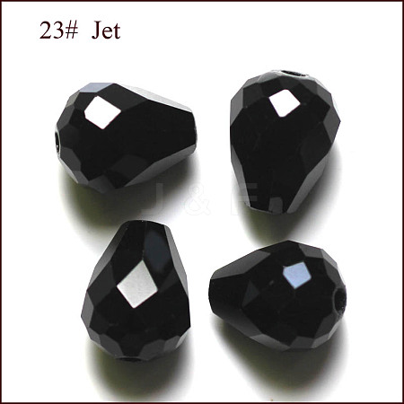 Imitation Austrian Crystal Beads SWAR-F062-10x8mm-23-1