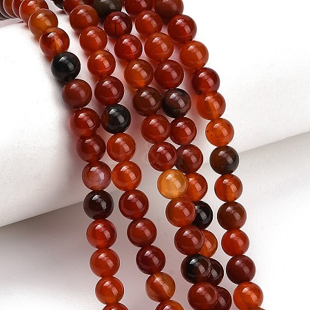 Natural Carnelian Beads Strands GG-CBA1CAF-A01-6mm-1