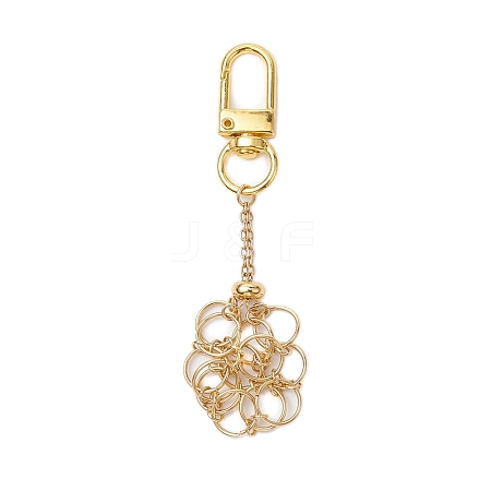 304 Stainless Steel Macrame Chain Pouch Empty Stone Holder Pendant Decoration HJEW-JM02080-1