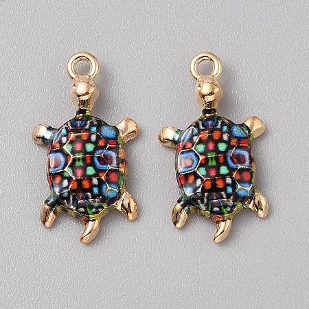 Alloy Enamel Pendants FIND-CJC0027-01G-03-1