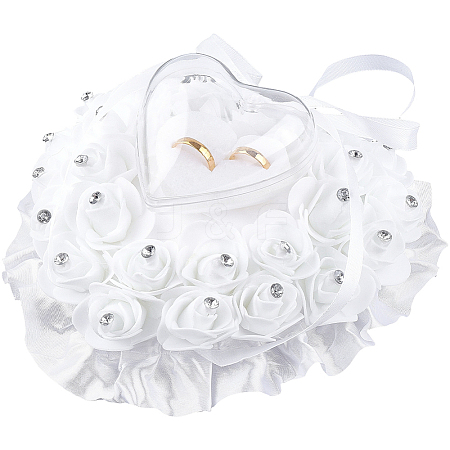 PE Foam Flower Ring Holder Pillow AJEW-WH20816-224A-1