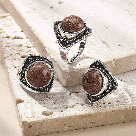 Synthetic Goldstone Adjustable Rings G-P560-03AS-04-1