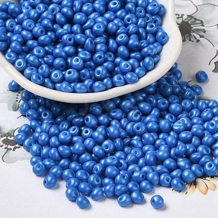 6/0 Opaque Baking Paint Glass Seed Beads X1-SEED-M012-02A-03-1