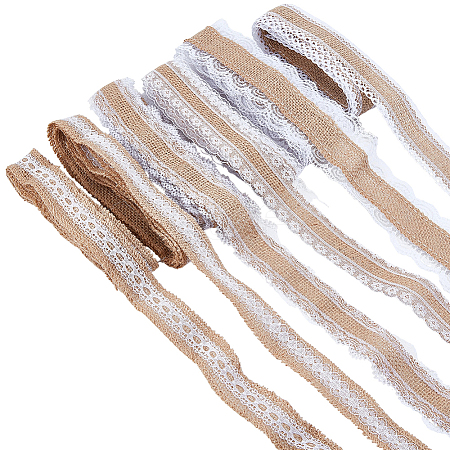 6 Rolls 6 Styles Burlap Ribbon OCOR-GF0006-40-1