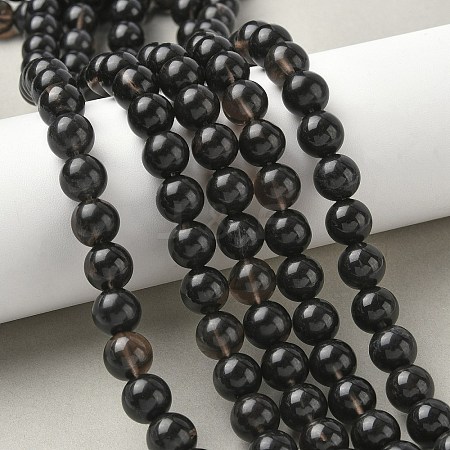 Natural Ice Obsidian Beads Strands X-G-P590-A03-10mm-03-1