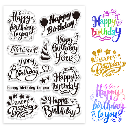 Custom Summer Theme PVC Plastic Clear Stamps DIY-WH0631-0127-1