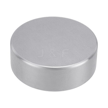 Flat Round Iron Block Jewelry Making Bench Tool Mini Forming Metalworking TOOL-WH0136-185D-1