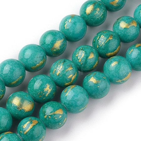 Natural Mashan Jade Beads Strands G-F670-A02-10mm-1