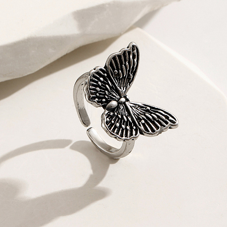Fashionable Adjustable Butterfly Alloy Women's Cuff Ring PB0786-1