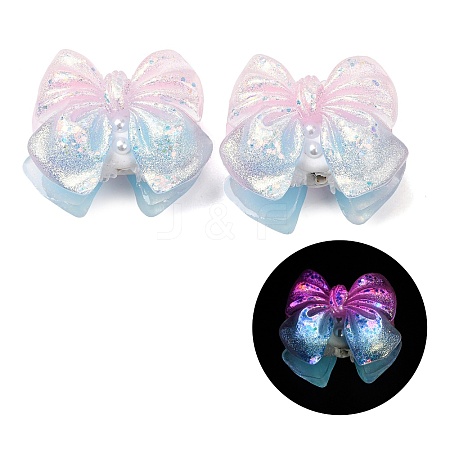 Luminous Opaque Resin & Rhinestone & Polymer Clay Beads RE-CBA1913-02A-1