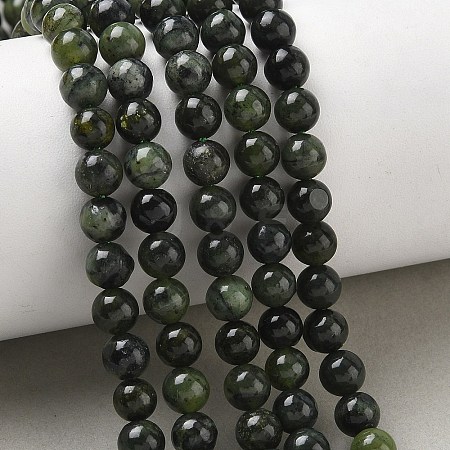 Natural Canadian Jade Beads Strands GG-CBA6BAC-A02-6mm-1