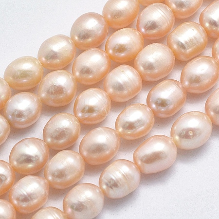 Natural Cultured Freshwater Pearl Beads Strands PEAR-K003-26C-01-1