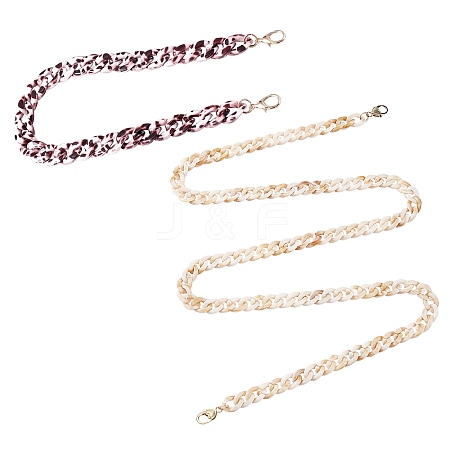 2 Pcs Acrylic Bag Strap Chains AJEW-WR0001-08-1