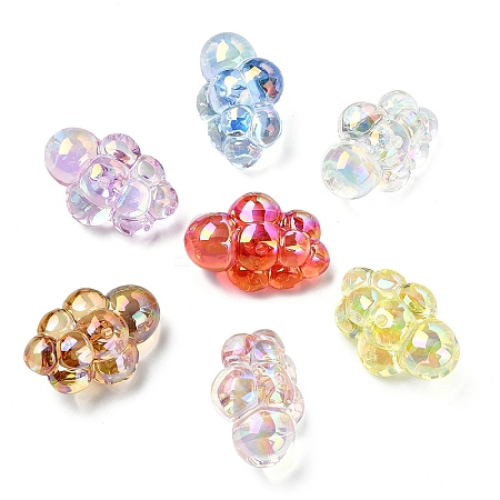 10Pcs Transparent Acrylic Beads PACR-YW0001-38-1