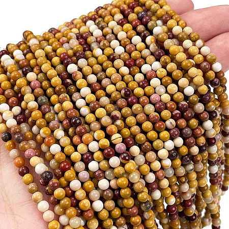 Natural Mookaite Beads Strands G-M438-A05-01-1