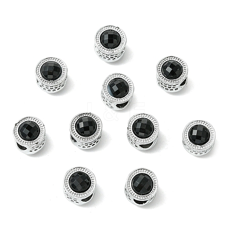 Alloy Acrylic European Beads FIND-YWC0011-04H-1