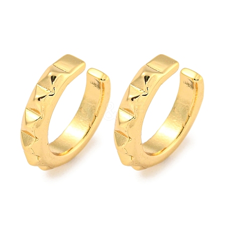 Brass Cuff Earrings for Women EJEW-C104-127G-1