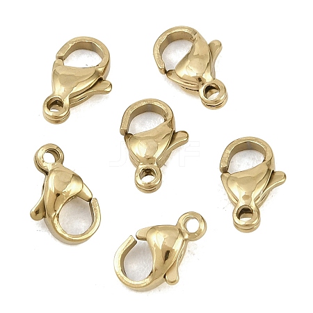304 Stainless Steel Lobster Claw Clasps STAS-D218-01G-02-1
