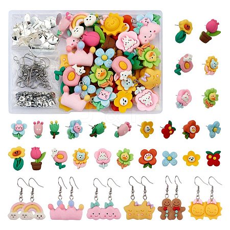 DIY 3D Cartoon Earring Making Kit DIY-SZ0008-47-1