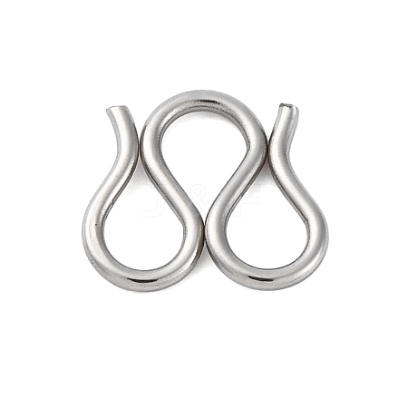 304 Stainless Steel S-Hook Clasps STAS-Z048-06P-01-1