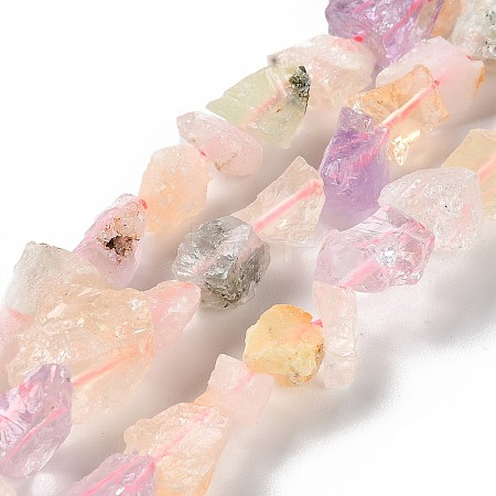 Raw Rough Natural Mixed Gemstone Beads Strands G-B065-C09-1