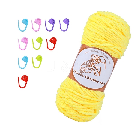 Wool Chunky Chenille Yarn PW-WG03A20-15-1