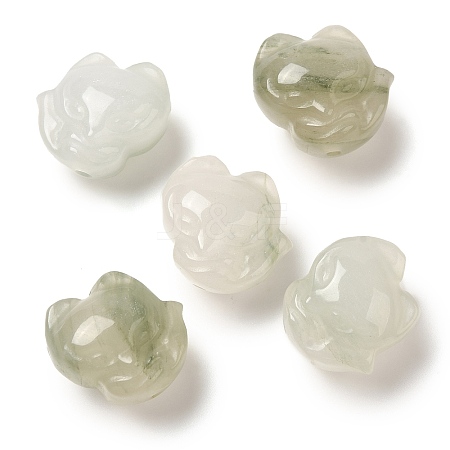 Natural Jade Carved Beads G-P550-14E-1