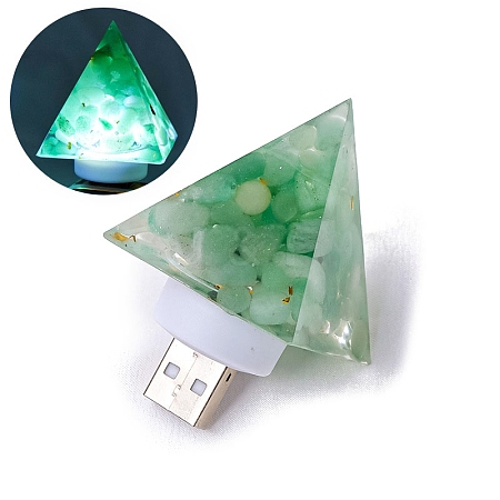 Gemstone Resin USB Lamp PW-WG62926-04-1
