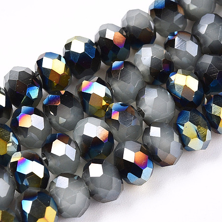 Electroplate Glass Beads Strands X-EGLA-A034-J6mm-S06-A-1