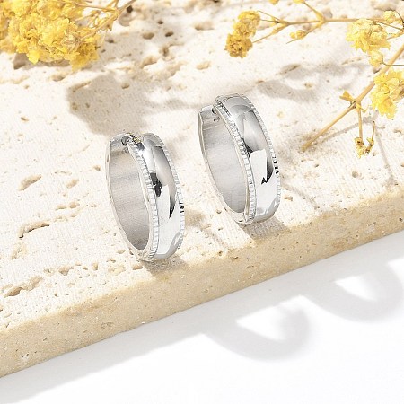 304 Stainless Steel Hoop Earrings for Women EJEW-C096-59P-1
