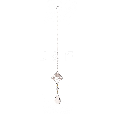 Teardrop Acrylic Beads Big Pendant Decorations LS-HJEW-D029-01P-D-1