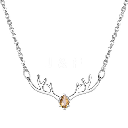 Deer Urn Ashes Pendant Necklace PW-WG78BFC-11-1