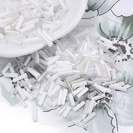 Glass Round Bugle Beads SEED-XCP0001-47I-1