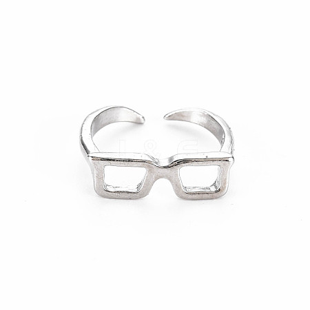 Men's Alloy Cuff Finger Rings RJEW-N029-035-1