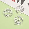 Eco-Friendly Rack Plating Brass Tree of Life Pendants X-KK-I606-41P-NR-6