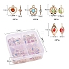 80Pcs 4 Style Rack Plating Eco-Friendly Iron Charms IFIN-YW0001-28-3