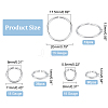   138Pcs 3 Styles Aluminum Open Jump Rings FIND-PH0007-15-4