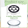 12Pcs 6 Styles Acrylic Mason Can Breeding Top Findings FIND-NB0006-60-2