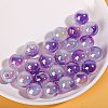 Gradient Plastic Beads KY-WH0051-04-1