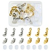 12Pcs 2 ColorS 304 Stainless Steel Clip-on Earring Findings STAS-FS0001-50-1