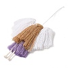 Angel Handmade Woven Macrame Cotton Thread Pendant Decorations HJEW-JM02454-02-4